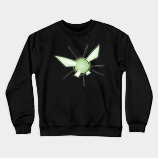 Glowing Fairy, Green Crewneck Sweatshirt